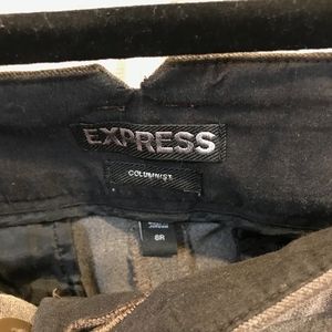 Express Pants - Express Columnist Pants Grey Express Pants - Express Columnist Pants Grey